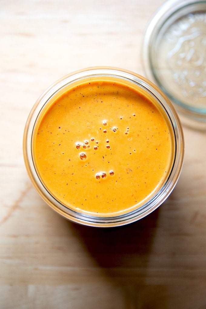 Smoky & Sweet Roasted Red Pepper Dressing: Healthy & Versatile
